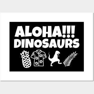 Aloha Dinosaurs Posters and Art